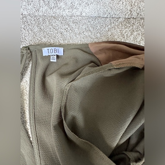 Tobi olive green high low dress - Picture 7 of 10